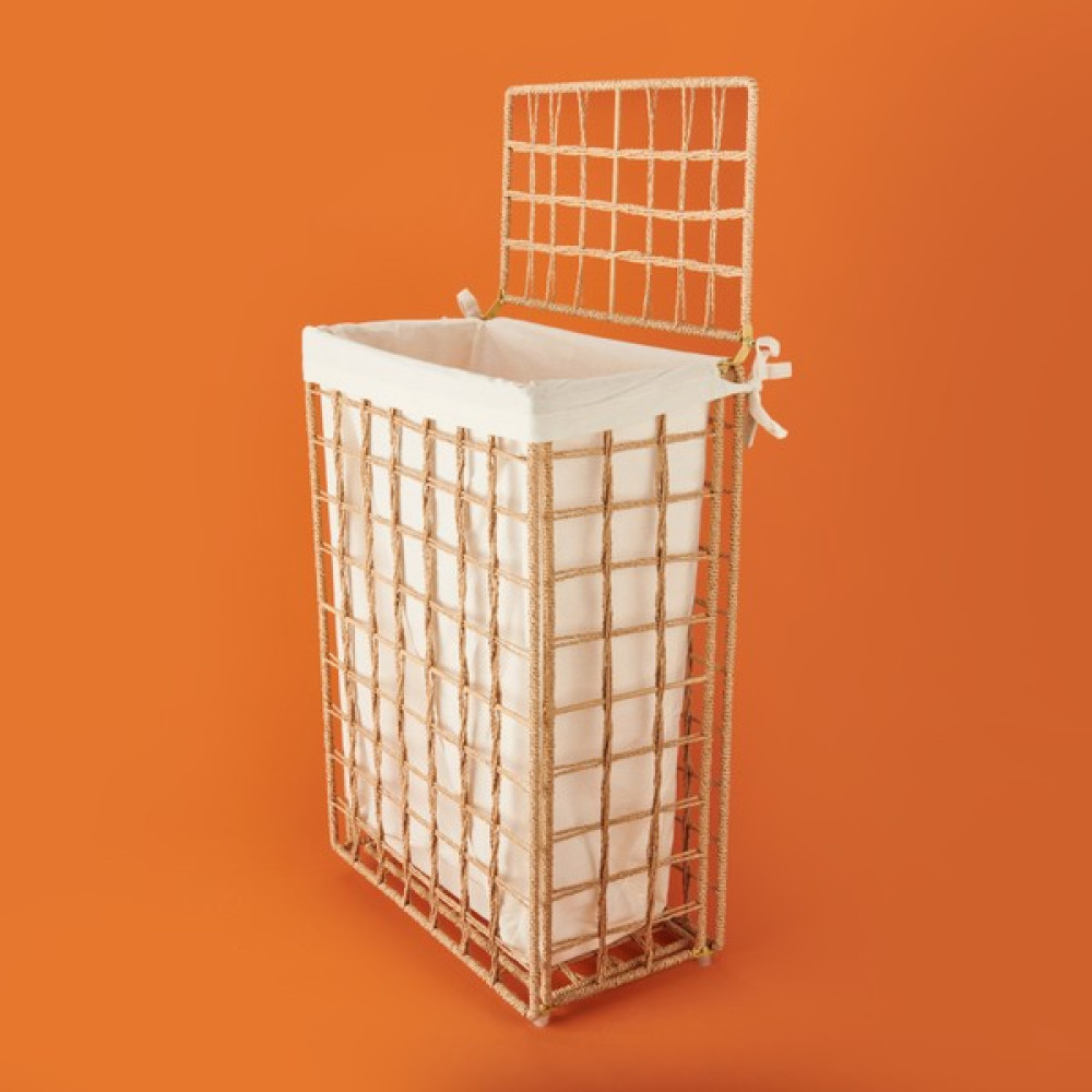 Evidea Living Astarlı Çamaşır Sepeti - Kahverengi - 60 Lt - 45 x 62 cm Oto Boyaları Fiyatı