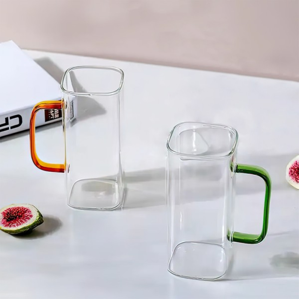 Evikonu Uzun Termisil Bardak Seti 2'li 380ML - Şeffaf Fincan / Bardak / Kahve Takımı Fiyatı