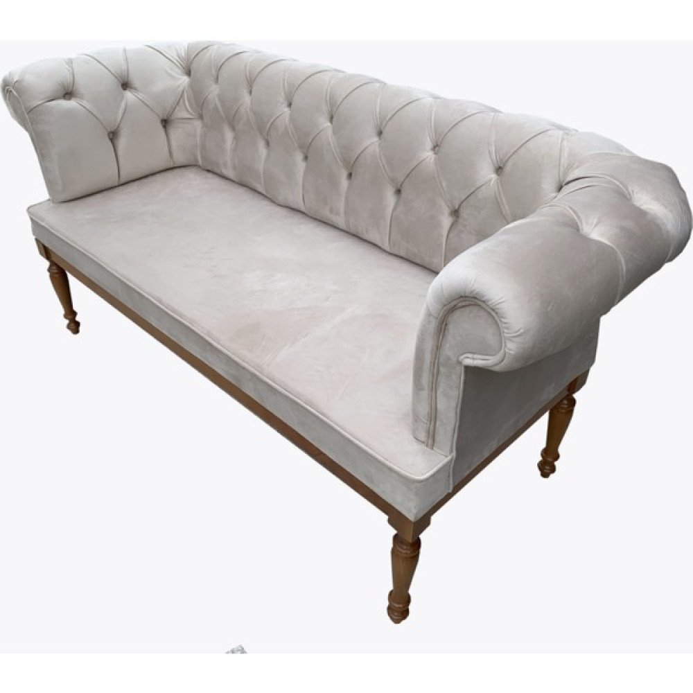 Evim-E Aksesuar Chester Kollu & Kapitoneli Ikili Bank-Tamamı Ağaç Iskelet-(Mutfak&cafe-Restaurant&bekleme Salonu) - 170 x 75 cm - Kahverengi Mutfak Dolabı / Mobilyası Fiyatı
