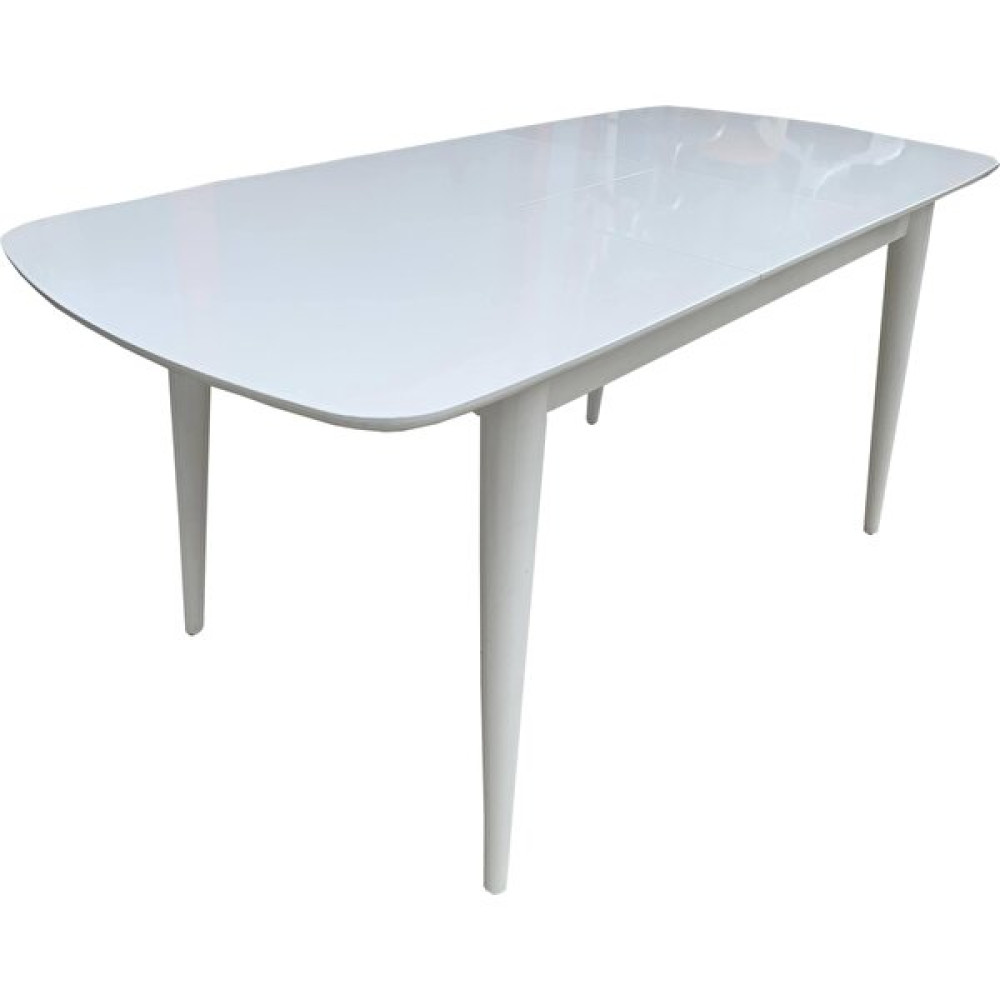 Evim-E Aksesuar Retro Konik Oval Köşeli Masa 80X120 Açılır Kapanır Lake Beyaz Tamamı Ahşap Yemek & Mutfak Masası Fiyatı