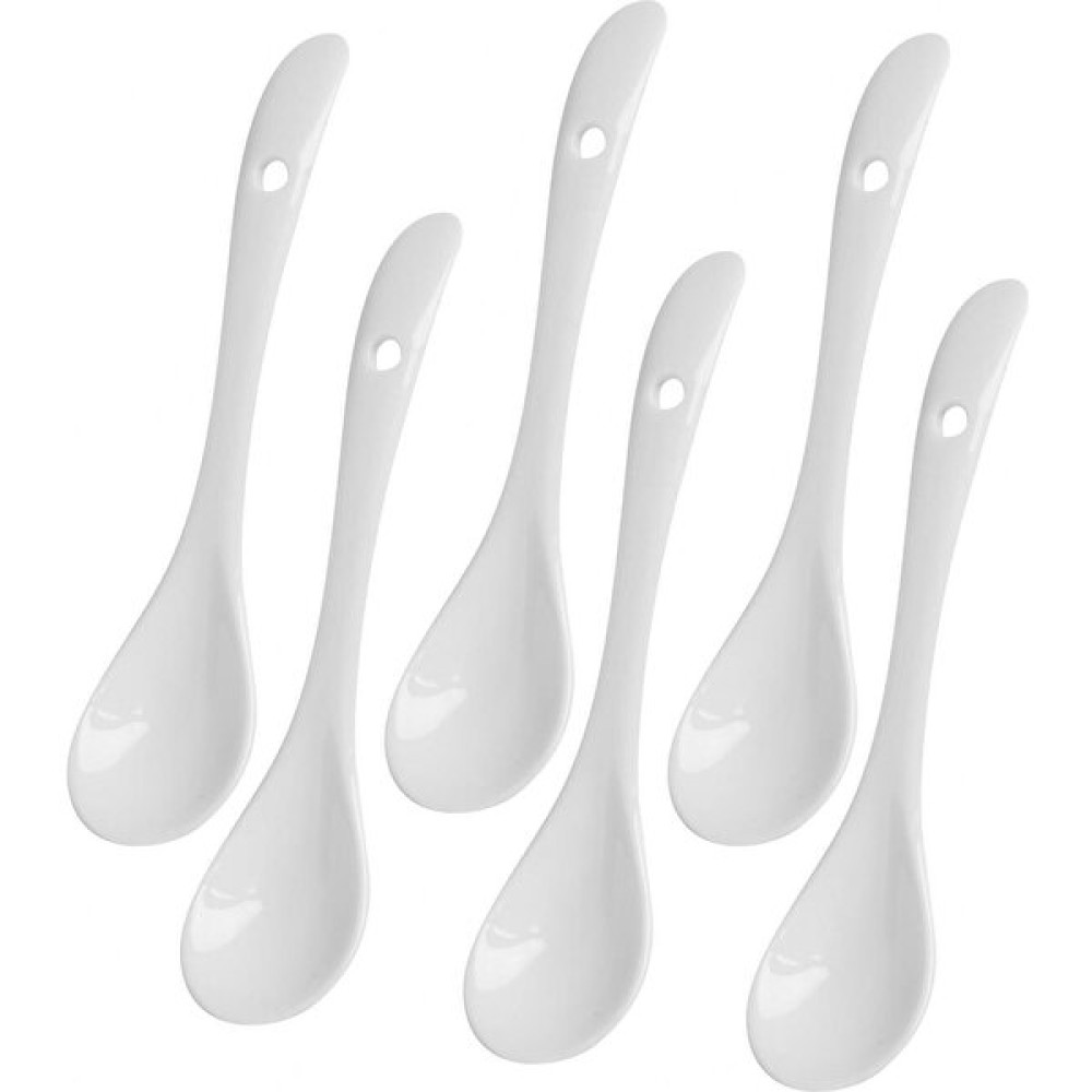 Evim Sepette Porselen 6'lı Çay Kaşığı - Beyaz Çatal / Kaşık / Bıçak Takımları Fiyatı