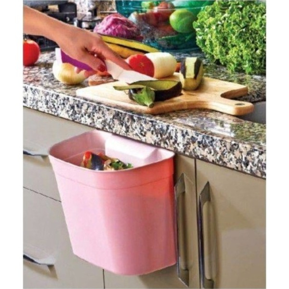 EVİM365 Zambak Askılı Kapaksız Pembe Çöp Kovası Eşya Saklama / Düzenleme Fiyatı