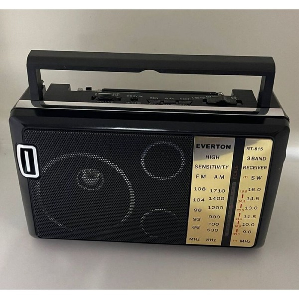 Evimdeyokyok Everton RT-815 Bt-Usb-Sd-Fm-Bluetooth Nostaljik Radyo - Siyah Alarmlı Saatler & Radyolar Fiyatı