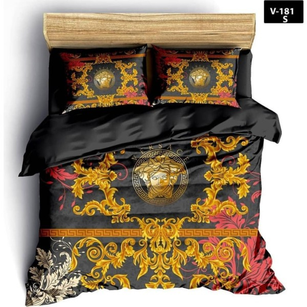 Evimi Giydir Arg Cotton Çift Kişilik Nevresim Takımı Siyah Gold - 200 x 220 cm - Sarı - Fuşya Nevresim Takımı Fiyatı