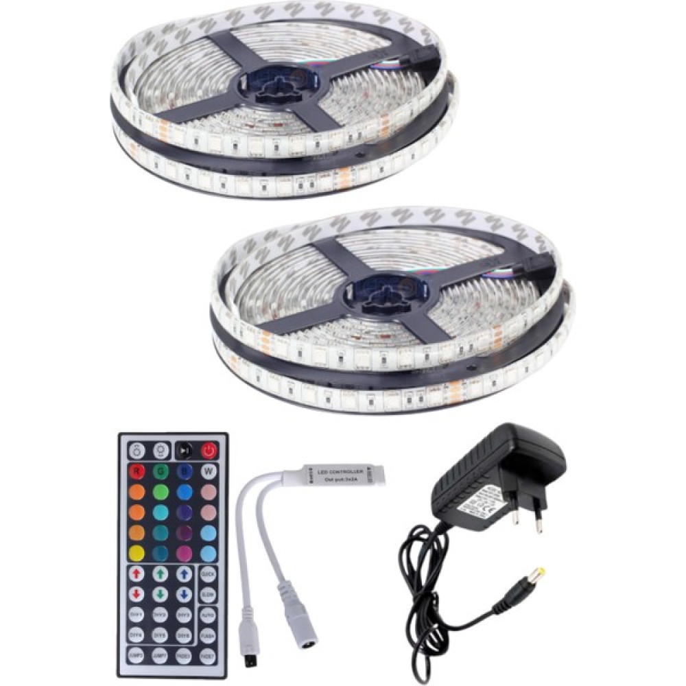 EVİMLED Rgb LED Slikonlu Dış Mekan 10 Metre 44 Tuş Kumanda 5050 Smd 3 Çip Tak Çalıştır - 10 m Led Aydınlatmalar Fiyatı