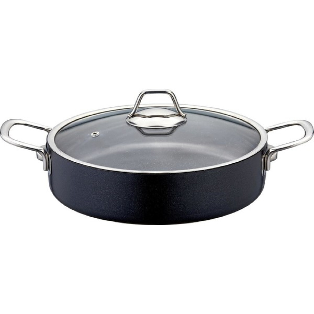 Evimsaray Zest Gusto Granit Basık Tencere 34 cm - Siyah - 34cm Tencere / Tava Setleri Fiyatı