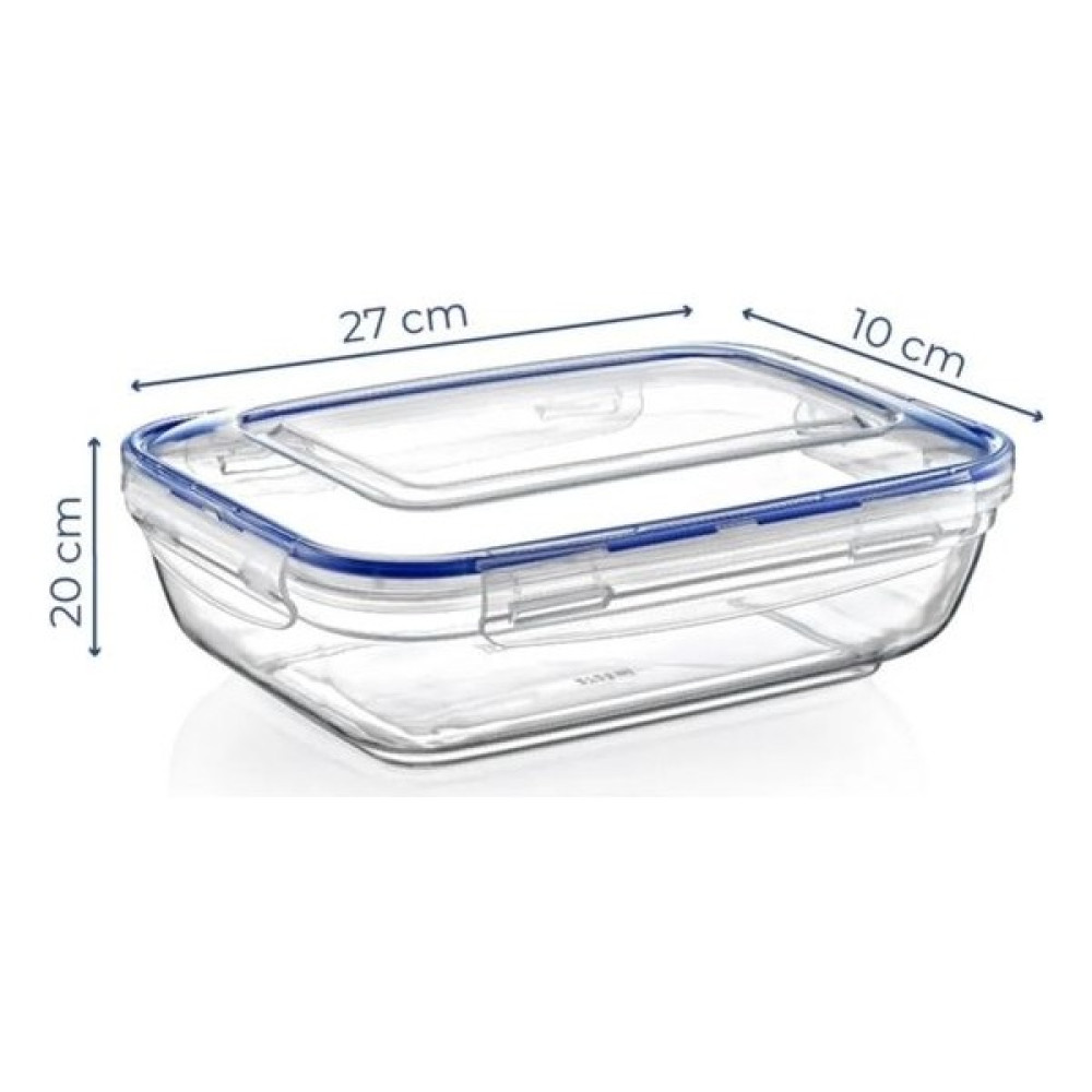 Evine Al Dünya Lock&fresh 2725 ml Contalı Dikdörtgen Saklama Kabı Büyük Boy Saklama Kabı Erzak Kabı Saklama Kapları Fiyatı
