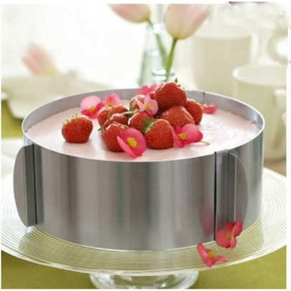 Eviniz Için Herşey Yuvarlak Ayarlanabilir Pasta Kek Pandispanya Kalıbı Ayarlı Çember 10X30CM Kek Kalıpları Fiyatı