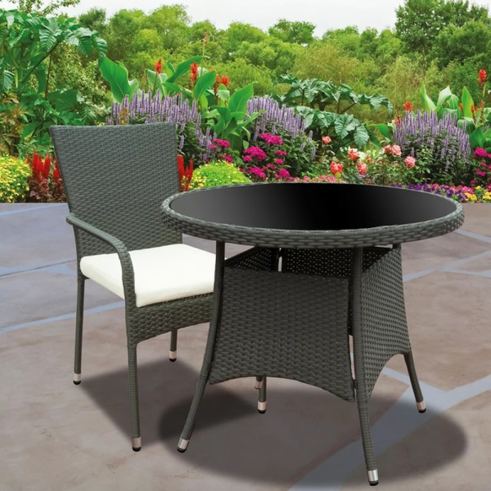 Evinizin Atölyesi Rattan Balkon Masası, Bahçe Masası, Bistro Masa, Bahçe Mobilyası Takımı Fiyatı