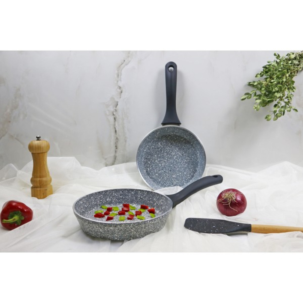 evita Eco Bio Granit 2 Parça Tava Set - Mini - Gri Tavalar Fiyatı
