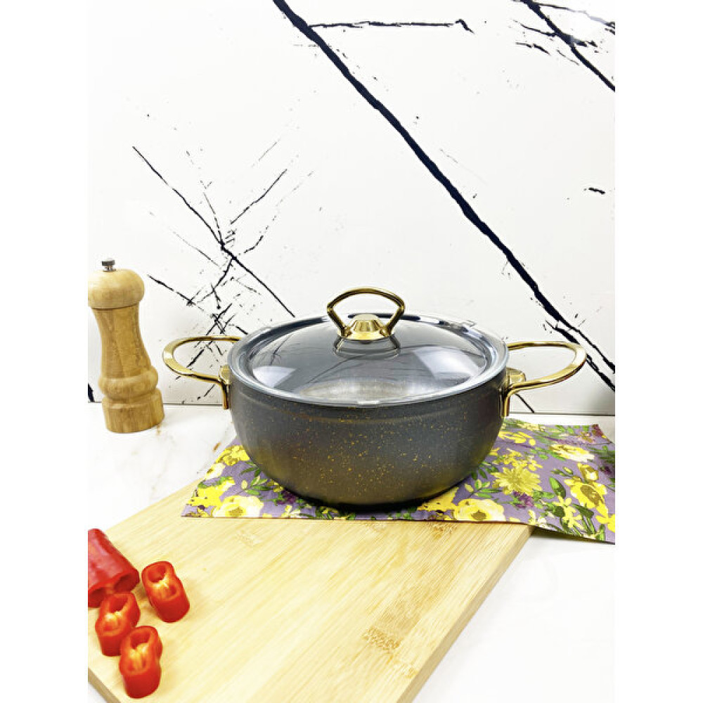 evita Eco Gold Granit 20 cm Derin Tencere - Gri Tencere / Tava Setleri Fiyatı