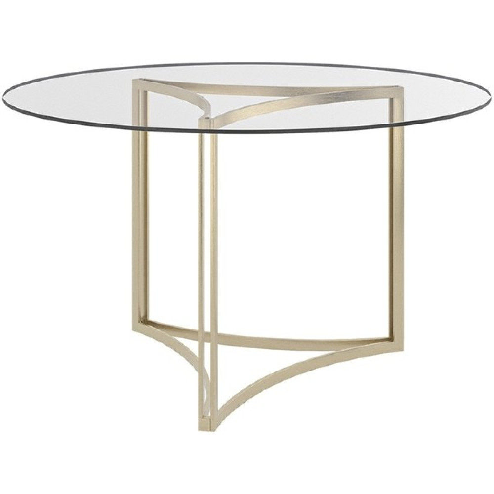 Evka Grande Yuvarlak Yemek Masası - Gold - 130 x 72 cm Yemek & Mutfak Masası Fiyatı