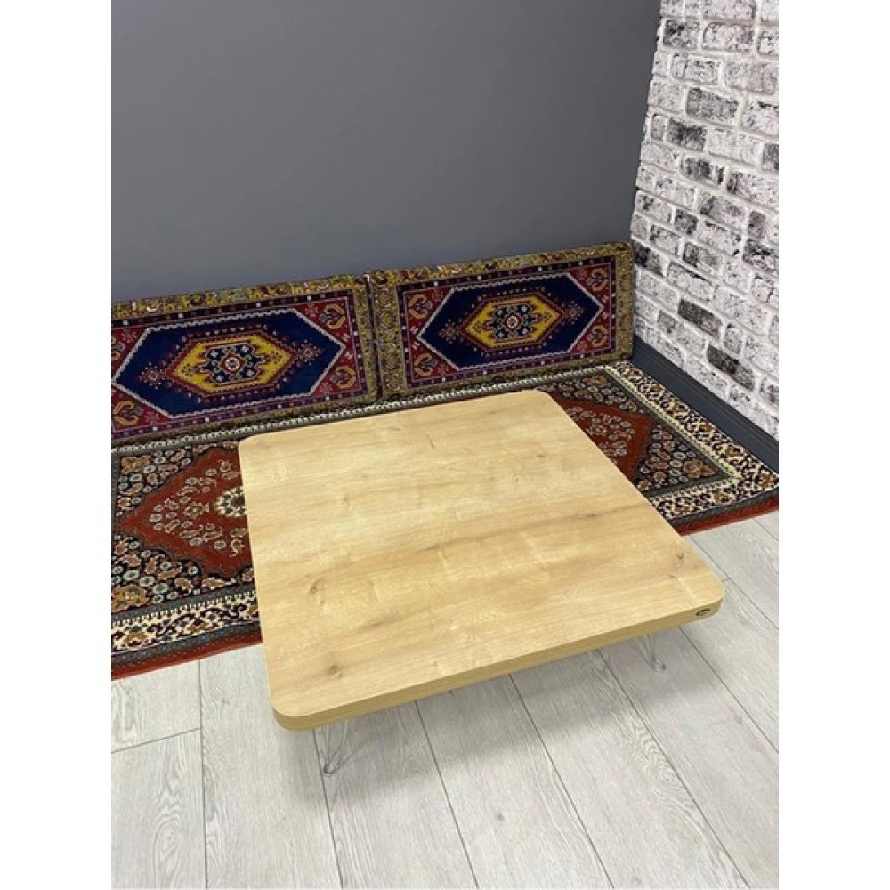 Evko Mobilya Yer Sofrası Yer Masası Katlanır Yer Masası 80 x 80 cm - Renkli Yemek & Mutfak Masası Fiyatı