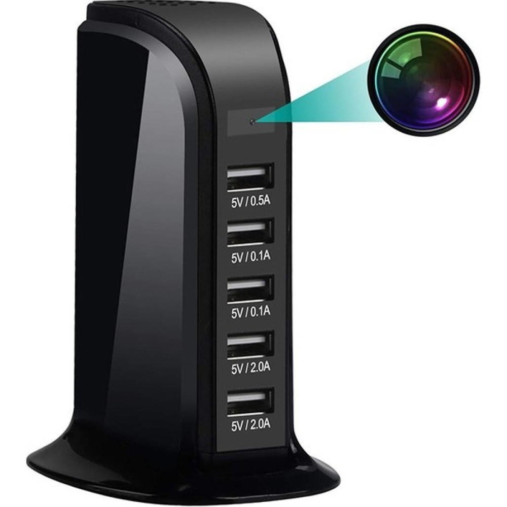 EVKVO Mini Fhd Soket Şarj Cihazı 4K Wıfı Ip Kamera Video Kaydedici 5 USB Dadı Kamera Dvr (Yurt Dışından) Güvenlik Kameraları Fiyatı
