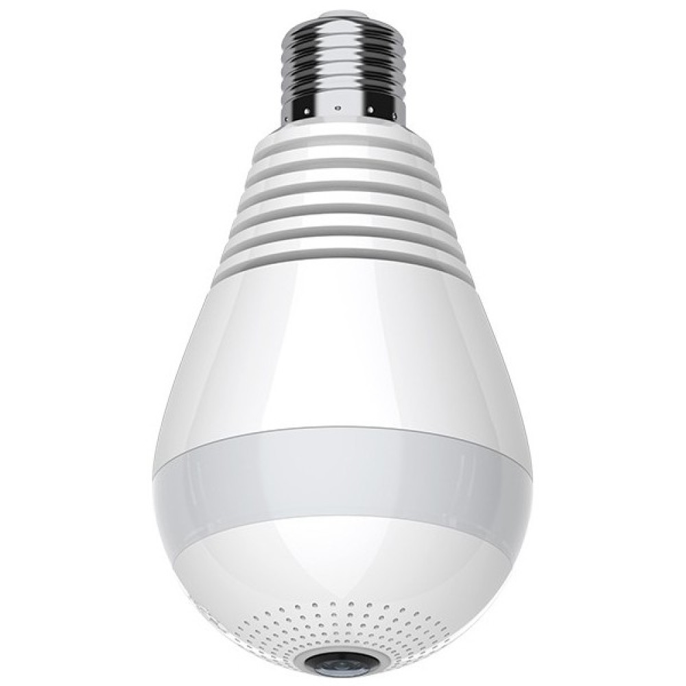 EVKVO Wifi IP Ampul LED Işık 1080P Kablosuz Kamera Panoramik CCTV (Yurt Dışından) - Beyaz Güvenlik Kameraları Fiyatı