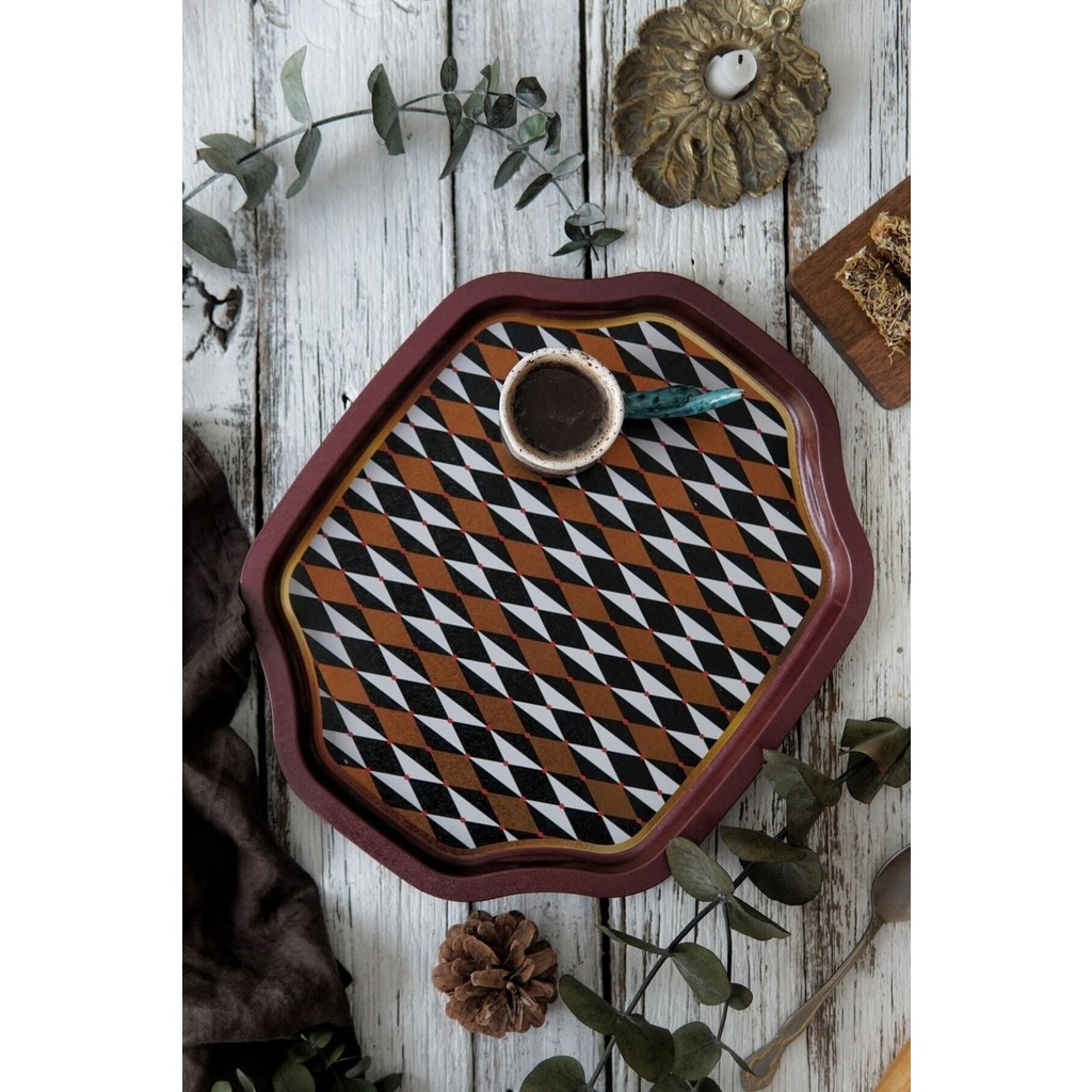 Evle EE166-T8 Circus Desenli Özel Şekil Tepsi 28X33 cm Tepsiler / Fırın Kapları Fiyatı