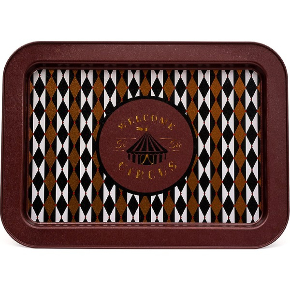 Evle EE169-T8 Circus Desenli Dikdörtgen Tepsi 32X43 cm Tepsiler / Fırın Kapları Fiyatı