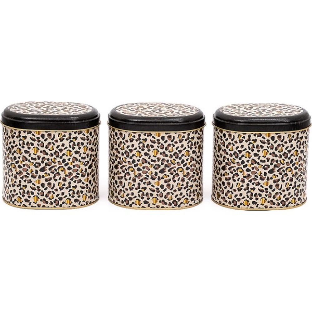 Evle ERB07V4 Oval Metal Saklama Kabı 3 Lü Set, Leo Saklama Kapları Fiyatı