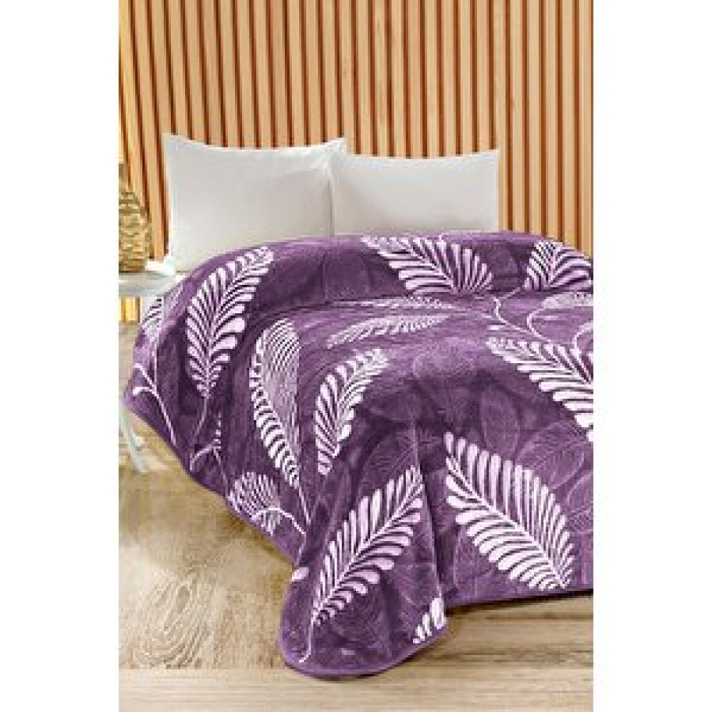 Evlen Home Collection 4 Kg Battaniye Supersoft Embos Kalın Yumuşak Peluş Çift Kişilik Yumoş 220x240 Cm Minella Lila Battaniye Fiyatı