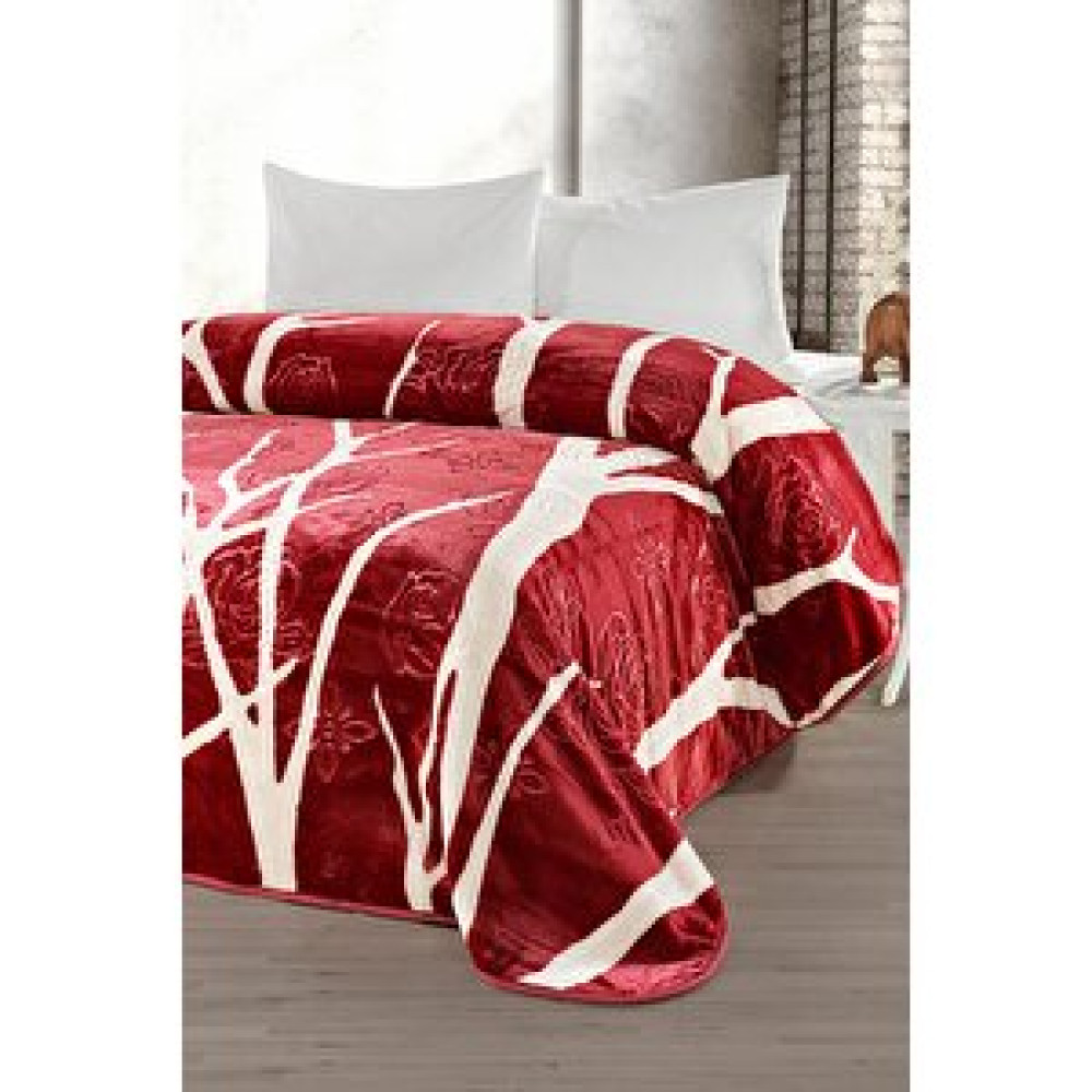 Evlen Home Collection 4 Kg Battaniye Supersoft Embos Kalın Yumuşak Peluş Çift Kişilik Yumoş Kabartma 220x240 Cm Devin Bordo Battaniye Fiyatı