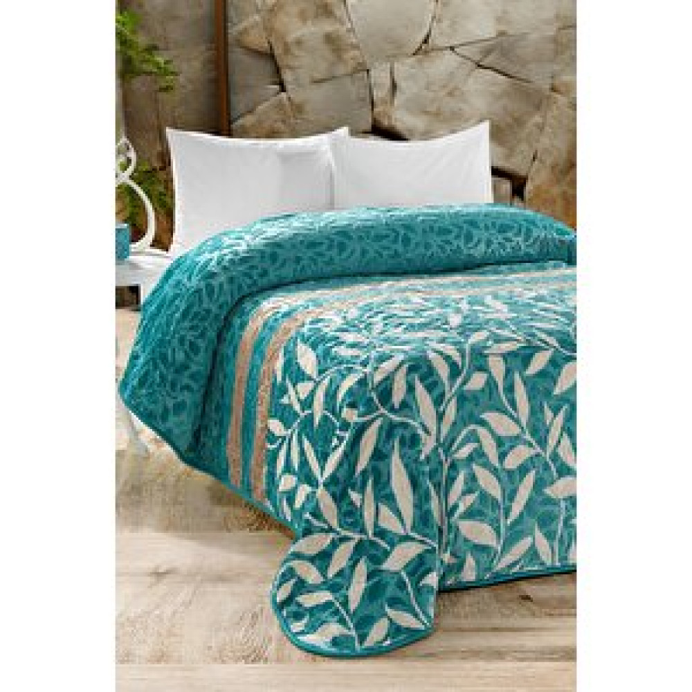 Evlen Home Collection 4 Kg Battaniye Supersoft Embos Kalın Yumuşak Peluş Çift Kişilik Yumoş Kabartma 220x240 Cm Florin Turkuaz Battaniye Fiyatı