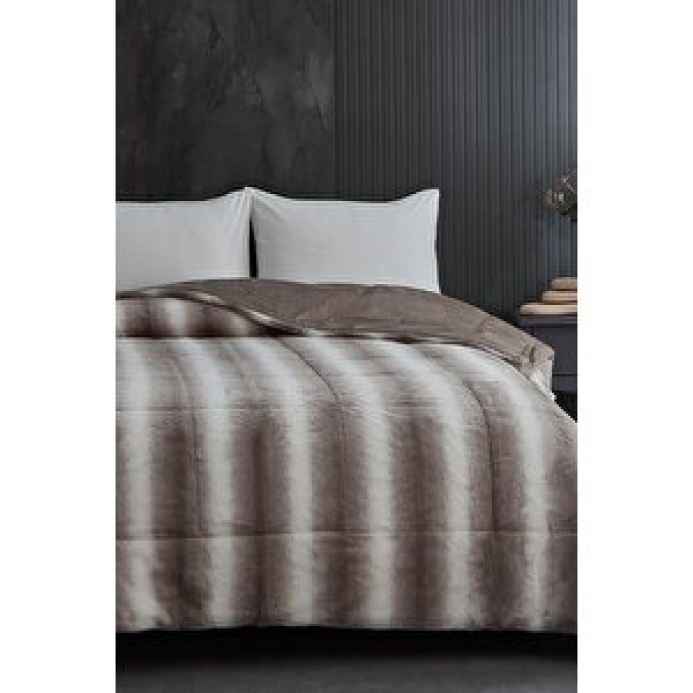 Evlen Home Collection Çift (taraflı) Kişilik Kürk Yorgan Dolgulu Peluş Yumuşak Kışlık Yatak Örtüsü 1 Parça Set Mendy Yorgan Fiyatı