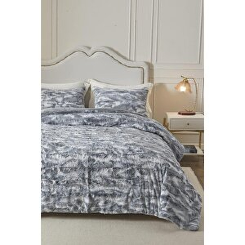 Evlen Home Collection Çift (taraflı) Kişilik Kürk Yorgan Uyku Seti Yumuşak Dolgulu Wellsoft Peluş 3 Parça Leopar Mia Yorgan Fiyatı