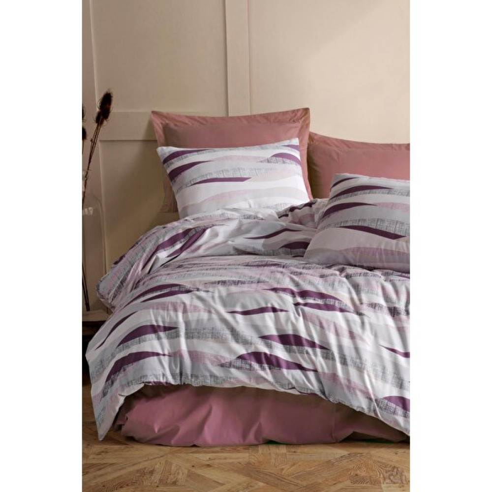 Evlen Home Collection Edson Pamuklu Nevresim Takımı Çift Kişilik (4 Parça) Nevresim Seti - 200 x 220 cm - Bordo Nevresim Takımı Fiyatı