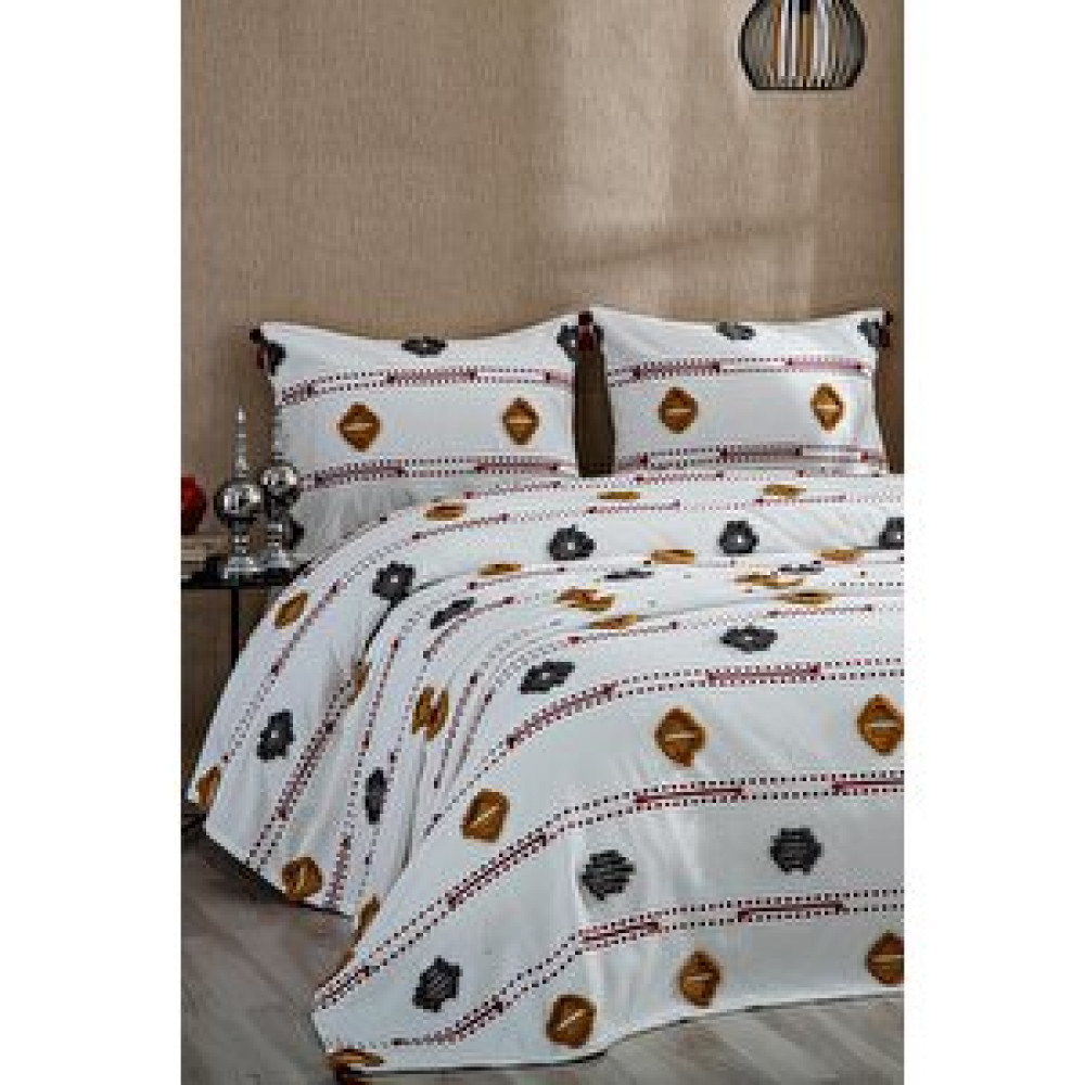 Evlen Home Collection Katre Pamuklu Çift Kişilik (pike Takımı) Yatak Örtüsü Battal Çeyiz Seti 3 Parça Renkli Yatak Örtüsü Fiyatı
