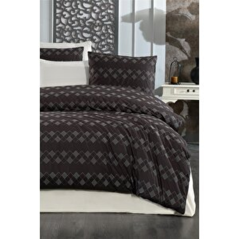 Evlen Home Collection Nakışlı %100 Pamuk Lüks Kalite Nevresim Takımı Çift Kişilik Ospina 6 Parça Çeyizlik Set Antrasit Nevresim Takımı Fiyatı