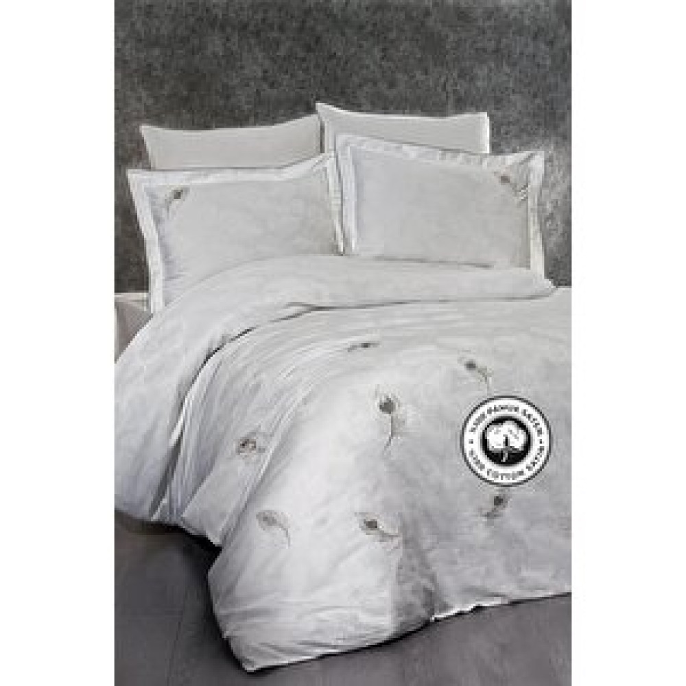 Evlen Home Collection Nakışlı %100 Pamuk Saten Nevresim Takımı Carmen Çift Kişilik 6 Parça Nevresim Takımı Fiyatı