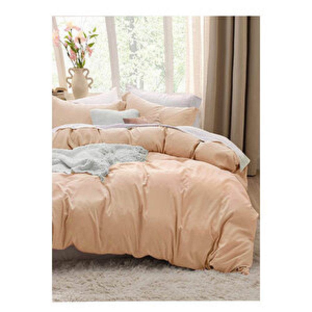 Evlen Home Collection Pamuklu Lena Nevresim Takımı Çift Kişilik 4 Parça Bej Nevresim Takımı Fiyatı