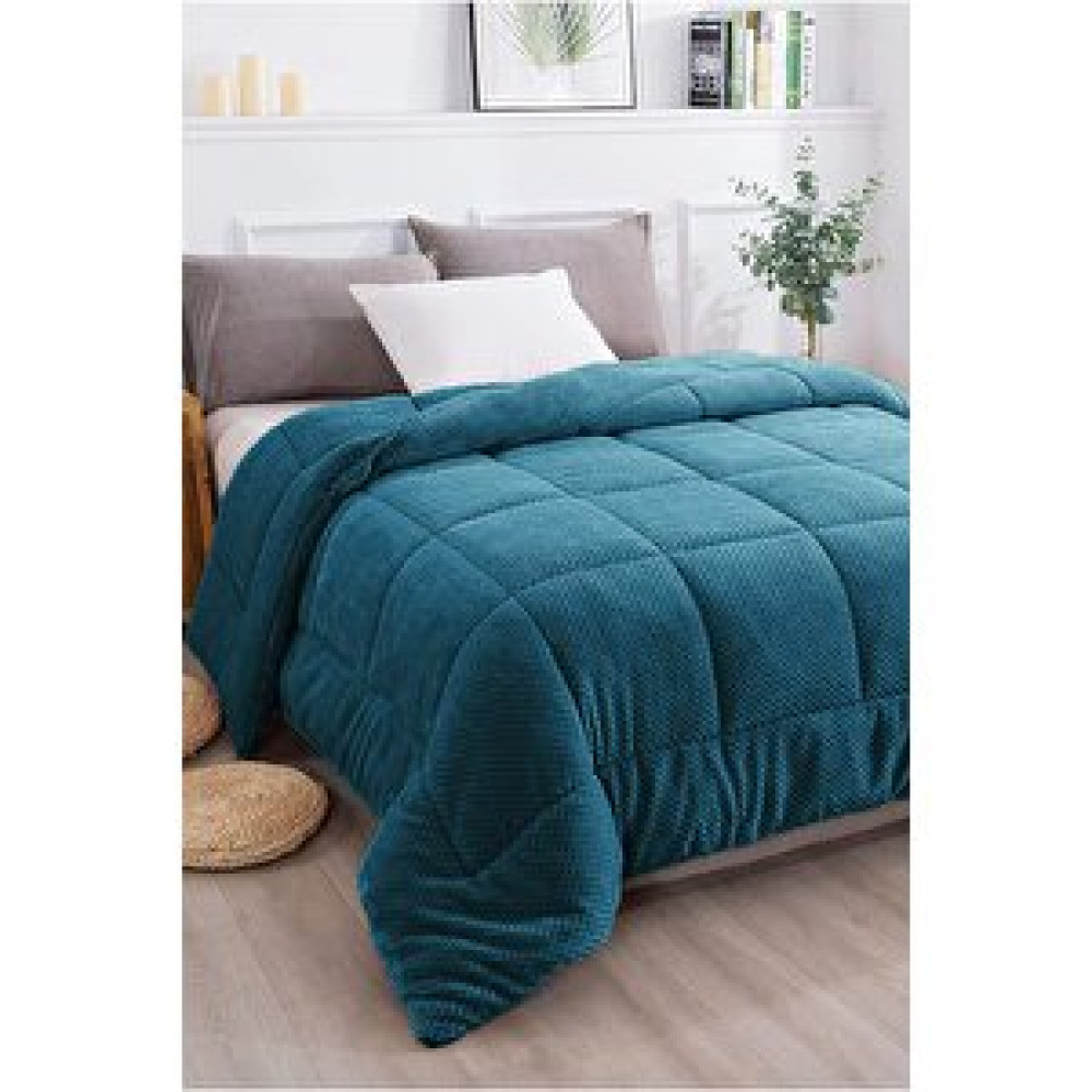 Evlen Home Collection Ultra Yumuşak Çift Taraflı Wellsoft Peluş Yorgan Çift Kişilik Yıkanabilir (battaniye / Nevresim) 200x220 Cm Lacivert Yorgan Fiyatı
