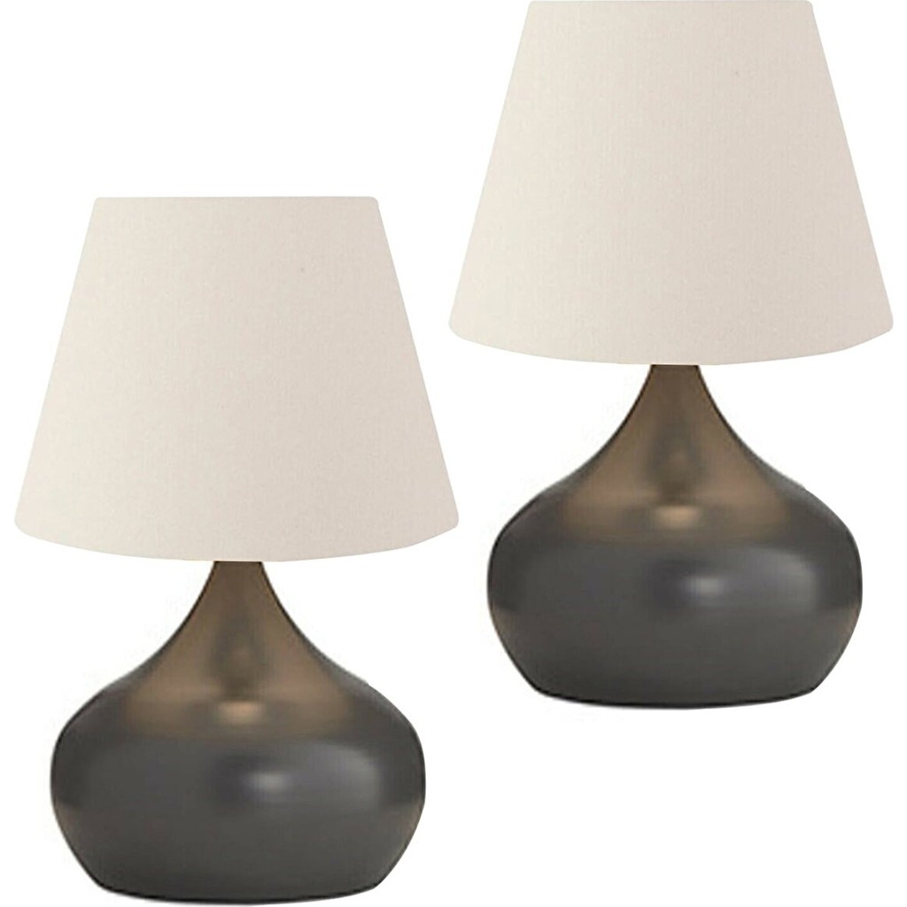 Evlight Lapis 2'li Set Krem Şapka Masa Lambası Tekli Metal Abajur Ofis Masa Lambası Fiyatı