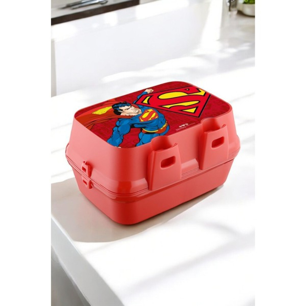 Evmarketi Lisanslı Superman 4 Bölmeli Kaşık Çatallı Beslenme Kutusu Kabı Oto Boyaları Fiyatı