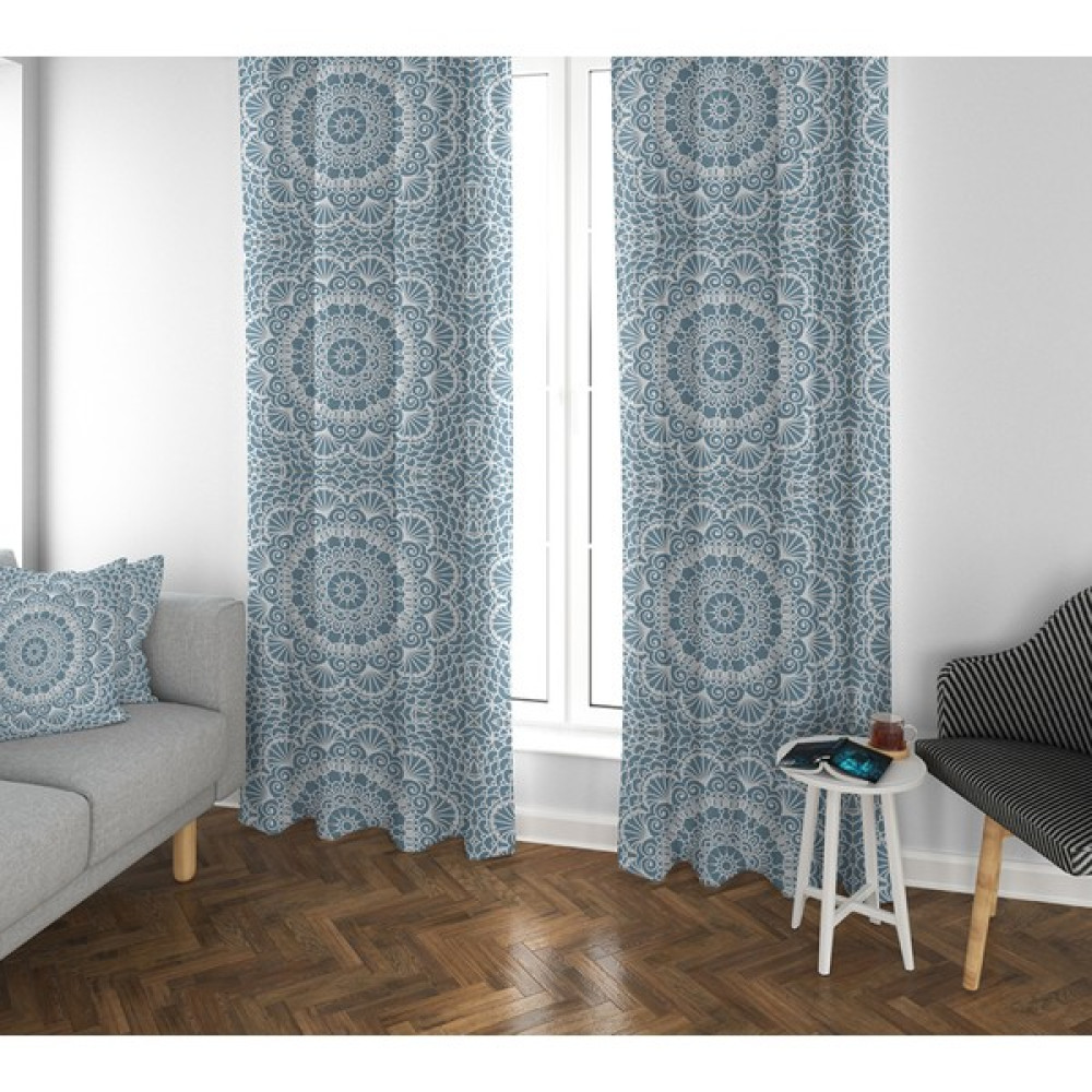 Evmila Çocuk Odası Desenli Fon Perde - 70 x 260 cm - Beyaz Fon Perde Fiyatı