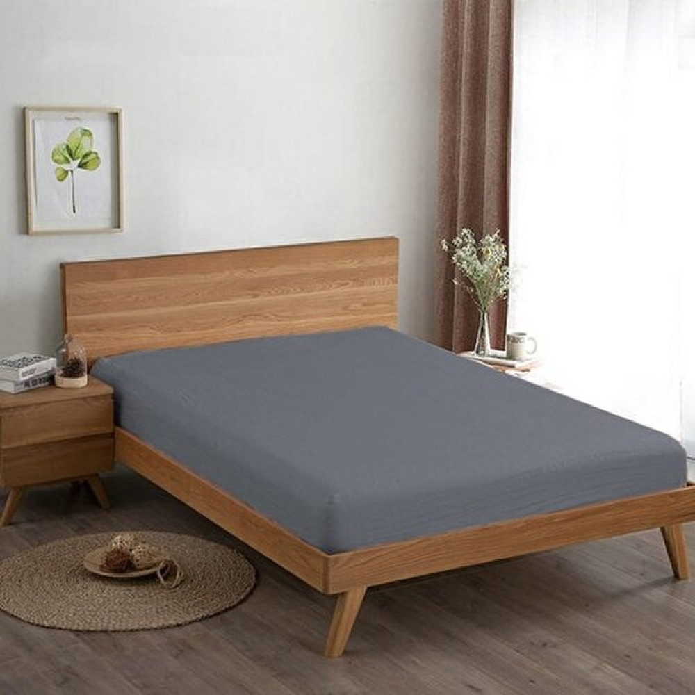 Evmisya Çift Kişilik Çarşaf 160 x 200 - Antrasit - 160 x 200 cm Çarşaf Fiyatı