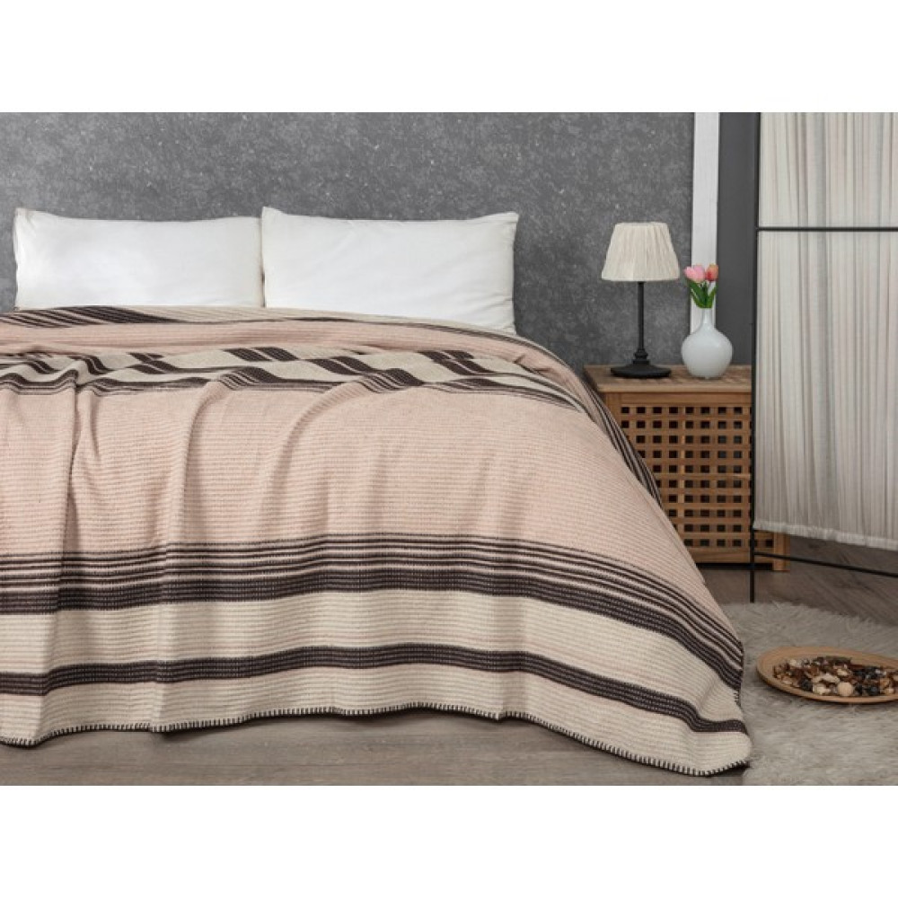 Evmisya Pamuklu Tek Kişilik Soft Battaniye Kahve - Kahverengi - 150 x 220 cm Battaniye Fiyatı