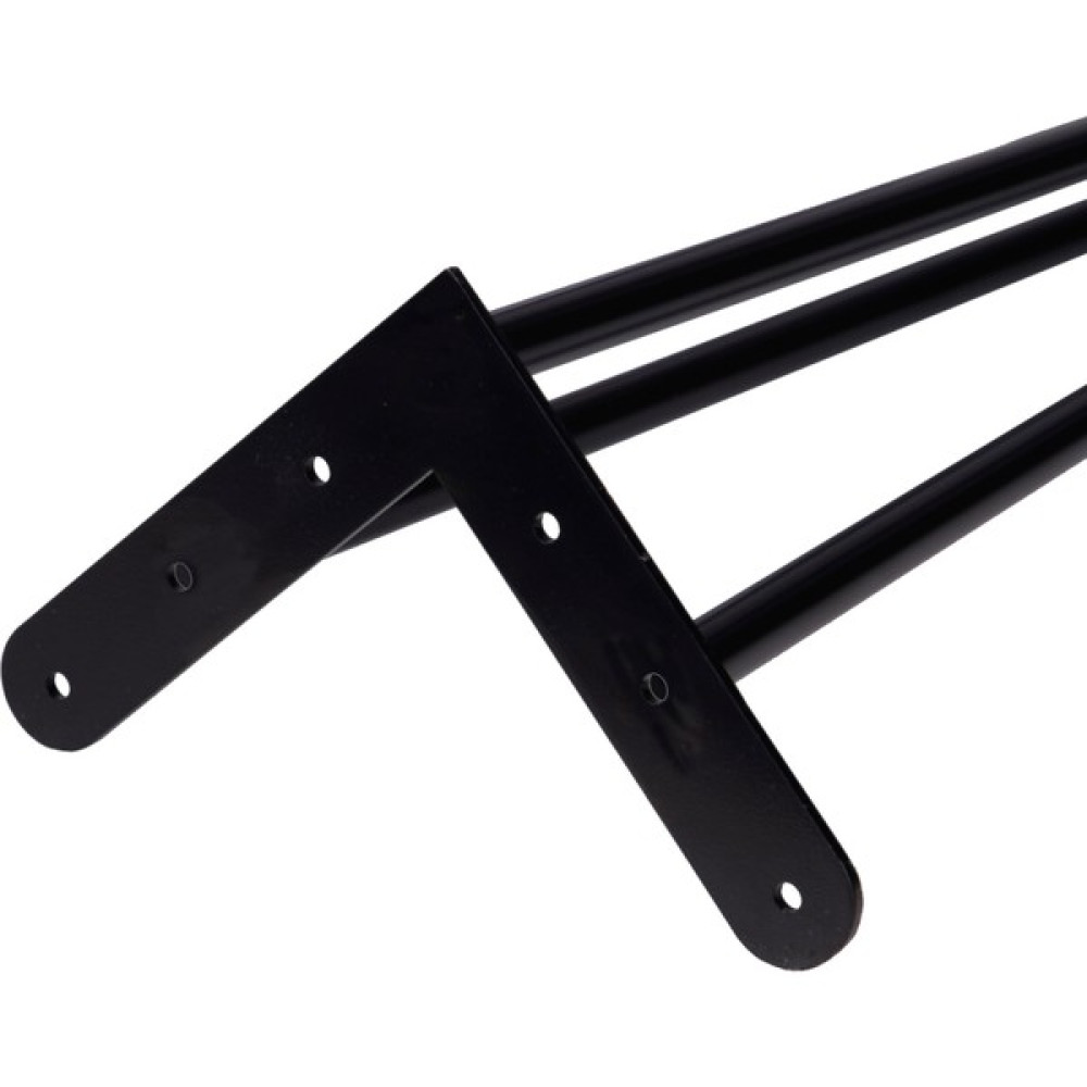 Evnalia Metal Boru Ayak Kütük Masa Dresuar Kaşıklık Kitaplık Orta Sehpa Zigon Ayağı 45 cm (4 Adet) - Siyah Nalburiye & Hırdavat Fiyatı