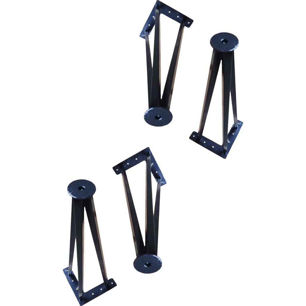 Evnalia Metal Boru Ayak Kütük Masa Dresuar Orta Sehpa Zigon Ayağı 40 cm (4 Adet) - Siyah Nalburiye & Hırdavat Fiyatı
