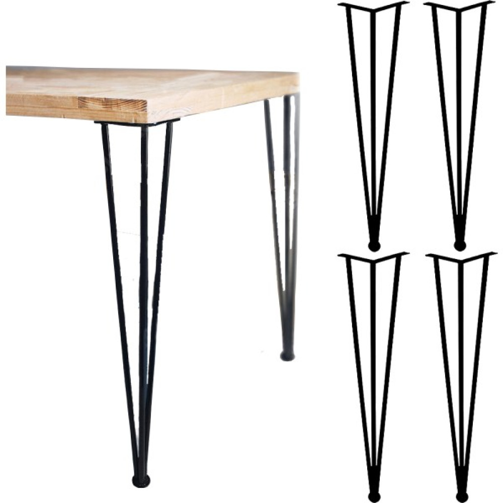 Evnalia Metal Profil Boru Ayak Kütük Yemek Çalışma Masası Dresuar Ayağı 73 cm (4 Adet) - Siyah Nalburiye & Hırdavat Fiyatı