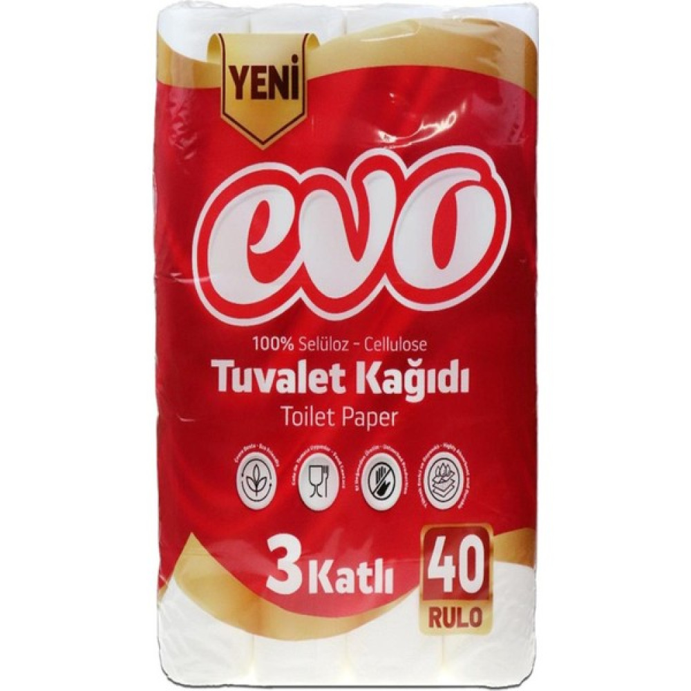 Evo 40 Lı Tuvalet Kağıdı 3 Katlı Kağıt Havlu Fiyatı