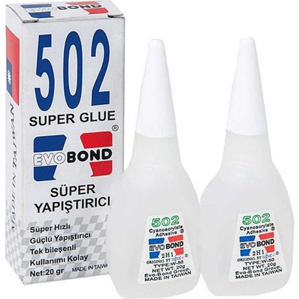 Evobond 502 Japon Yapıştırıcısı 20 gr 2 Adet Nalburiye & Hırdavat Fiyatı