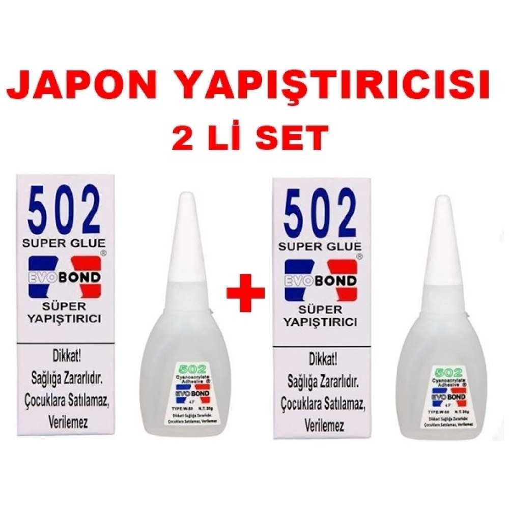 Evobond Arcan Evobond Japon Yapıştırıcısı 502 Hızlı Sağlam Süper Yapıştırıcı - 2 Adet Yapıştırıcı - Tutkal Fiyatı