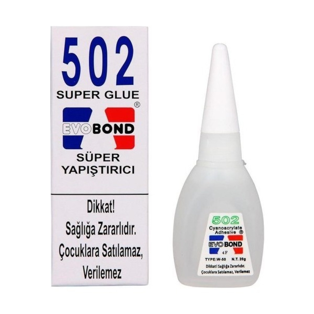 Evobond Orijinal 502 Süper Japon Yapıştırıcısı 20 gr Nalburiye & Hırdavat Fiyatı