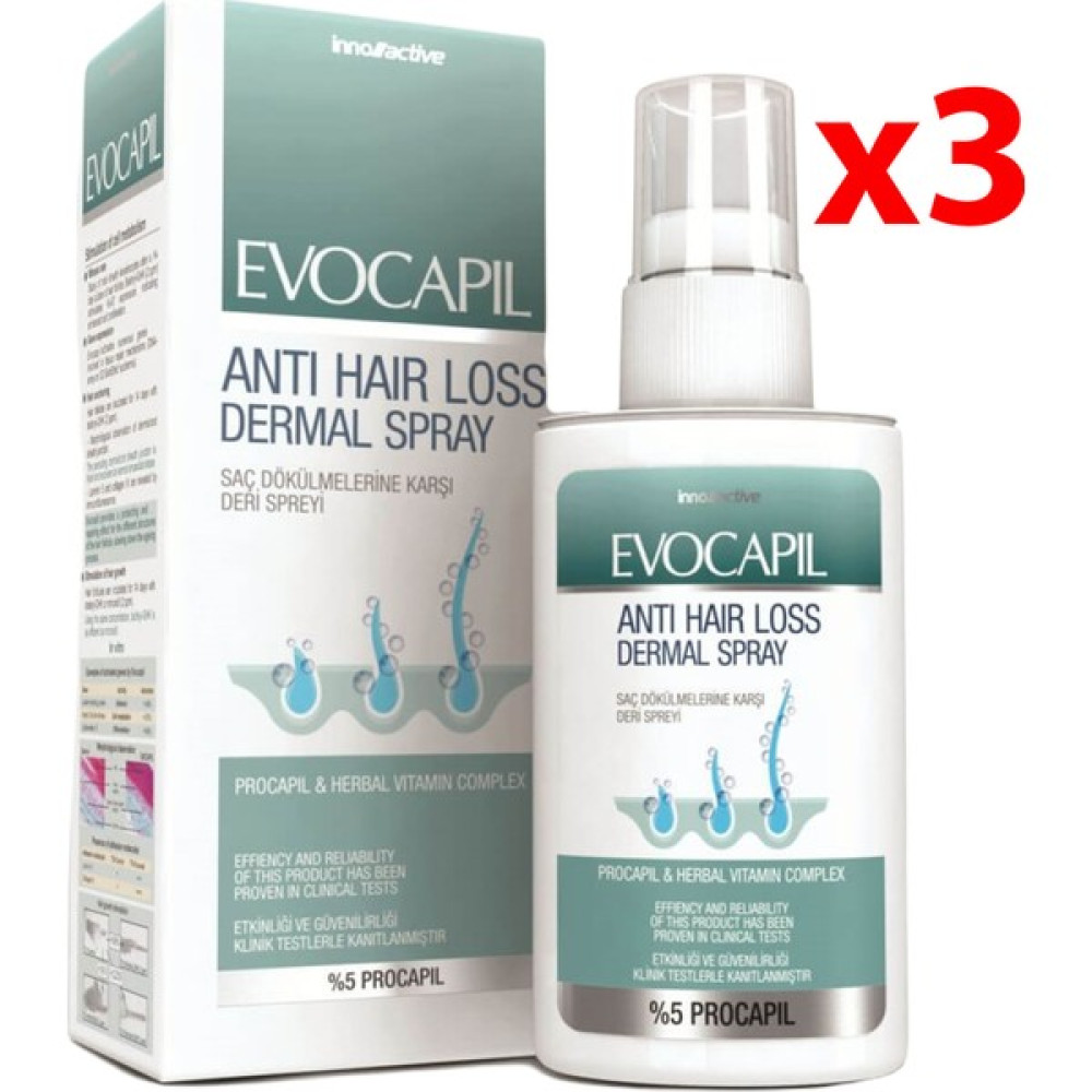 Evocapil Anti Hair Loss Sprey 60 ml - 3 Adet Saç Şekillendirici Sprey Fiyatı
