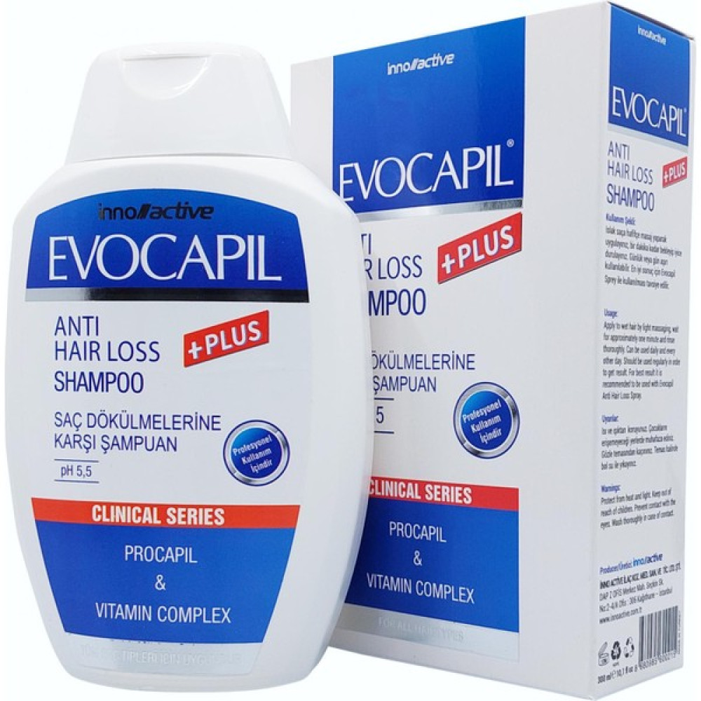 Evocapil Plus Saç Dökülmelerine Karşı Şampuan 300 ml Şampuan ve Saç Kremi Fiyatı