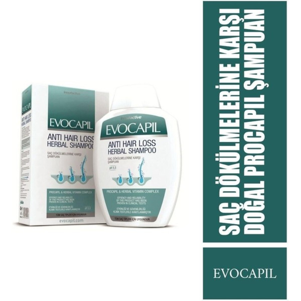 Evocapil Saç Dökülmelerine Karşı Procapil Şampuan x 2 Adet 300 ml Şampuan ve Saç Kremi Fiyatı