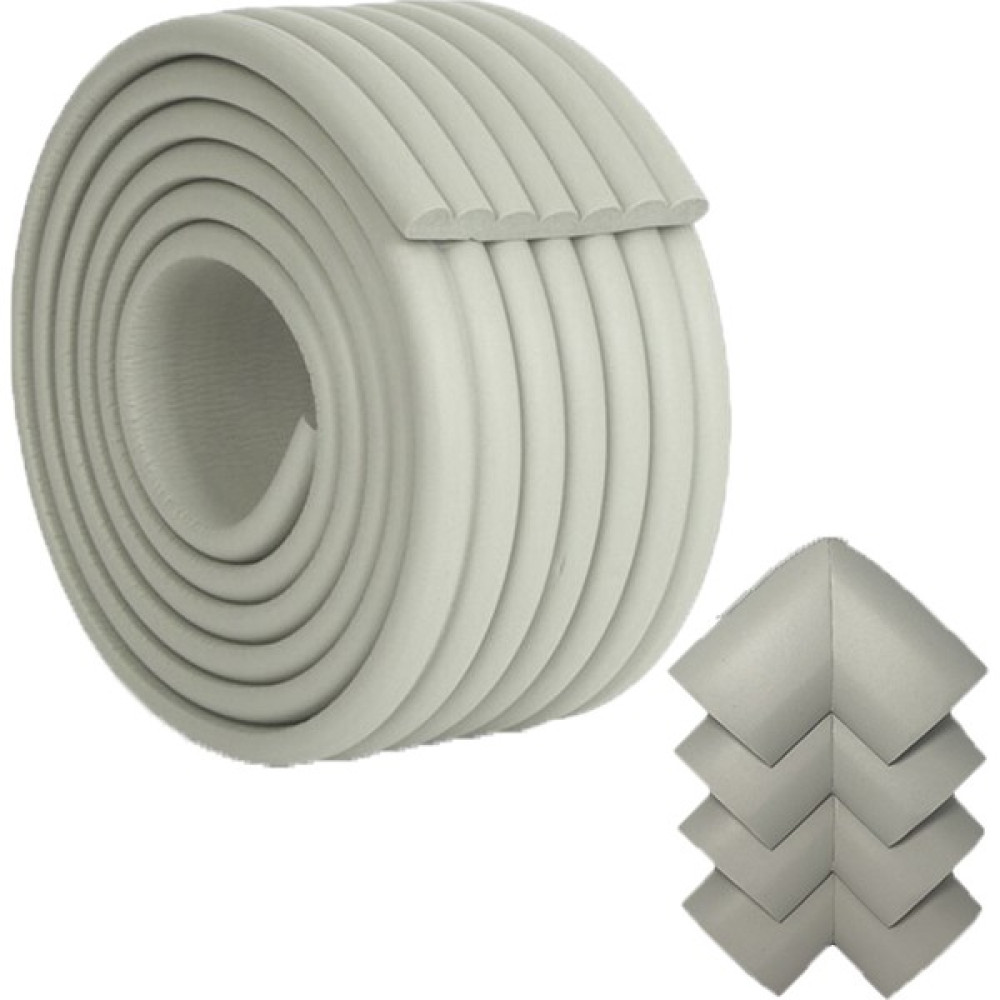 Evokids ( 2 Metre Çok Amaçlı Kenar + 4 Adet Köşe ) Gri Çok Amaçlı Kauçuk Kenar Koruyucu Bebek Güvenlik Fiyatı