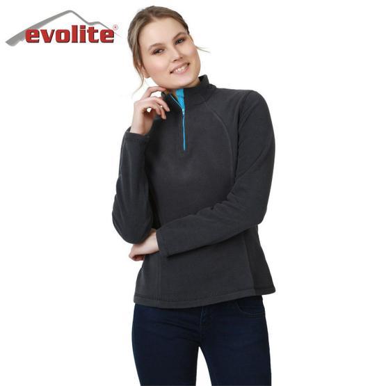 Evolite Fuga Gri Kadın Mikro Polar Sweater